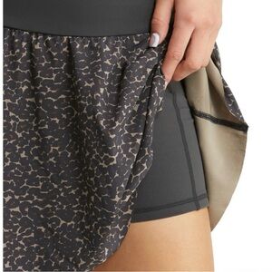 Varley Black and Brown Skort